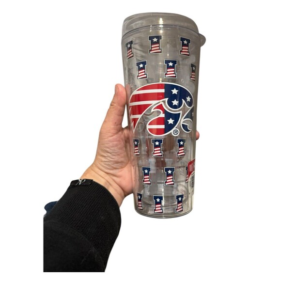 Iowa Hawkeyes 22oz. Tritan Americana Tumbler With Lid - NEW - Picture 2 of 5
